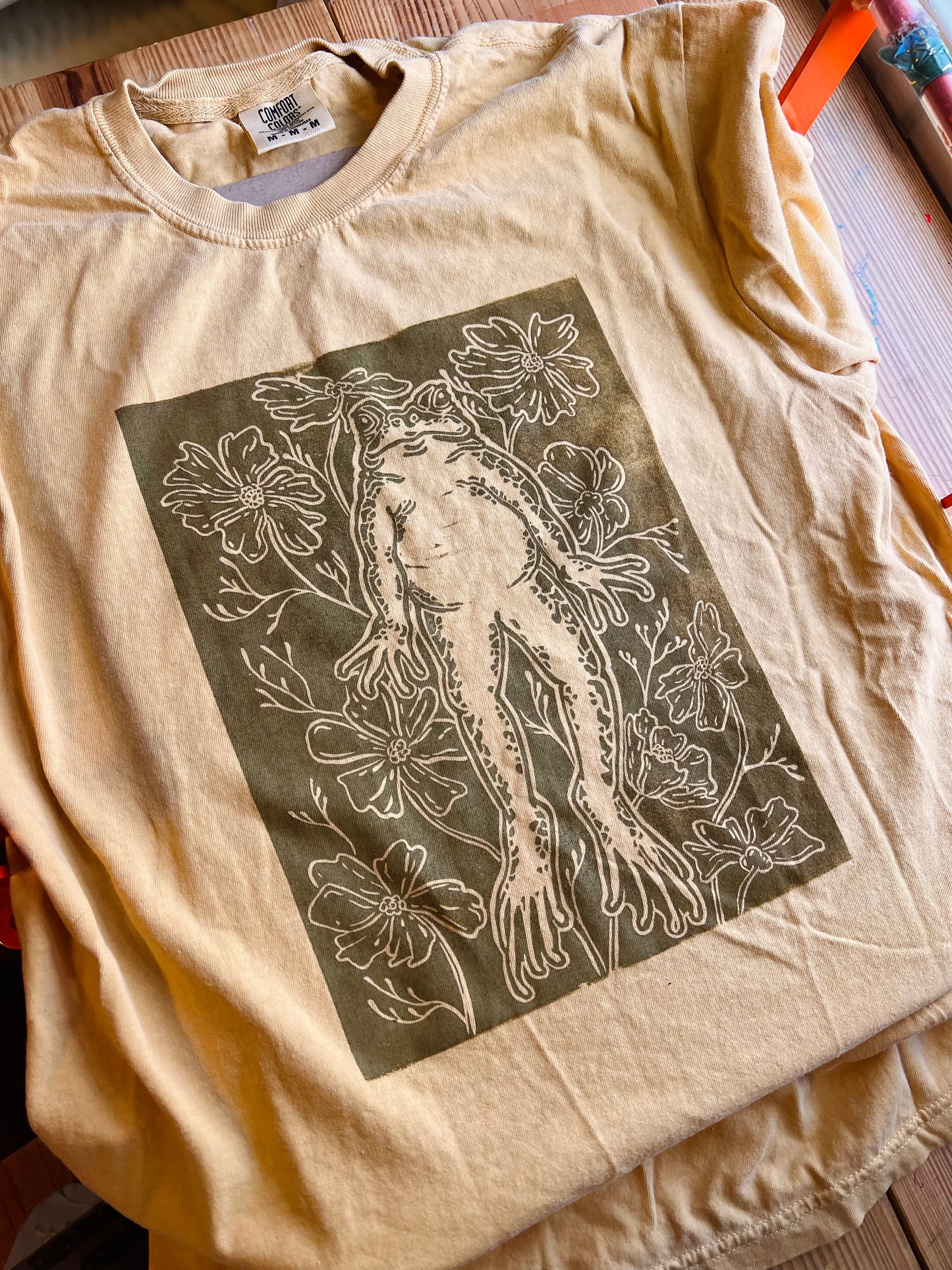 Bull Frog Block Printed T-shirt