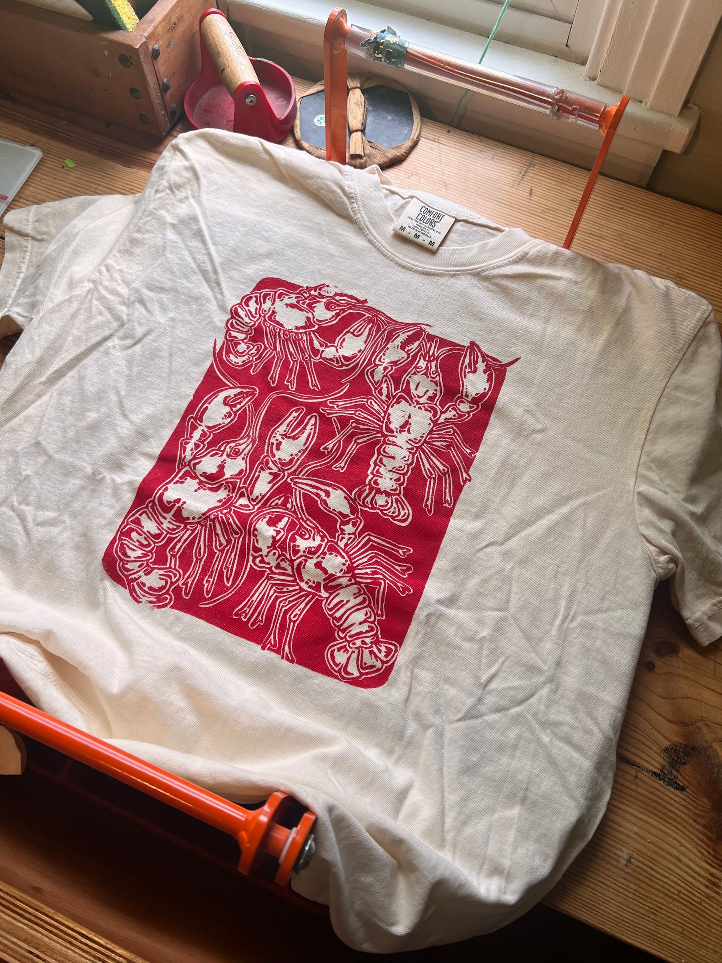 Crawfish Block Printed T-shirt