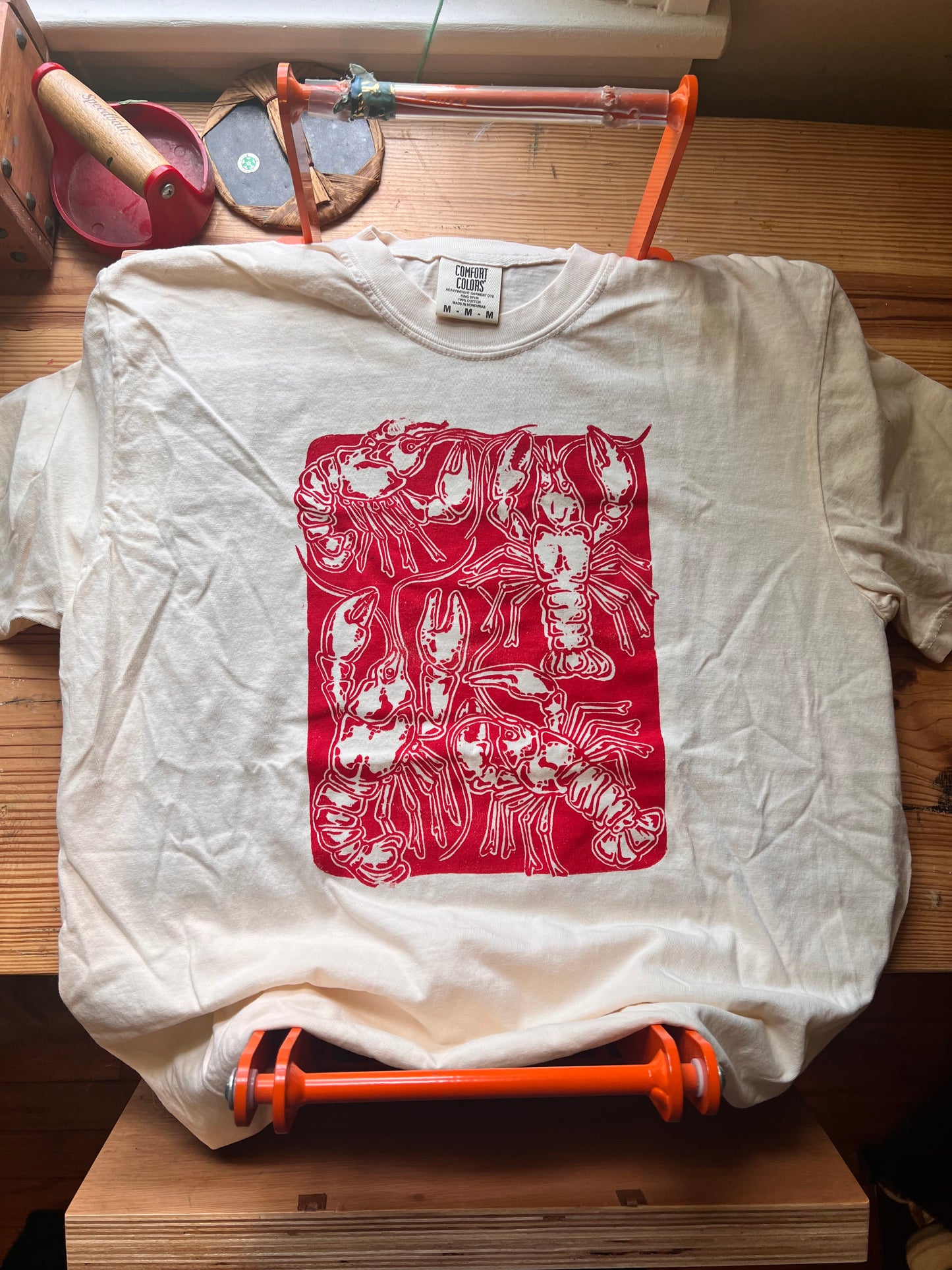Crawfish Block Printed T-shirt