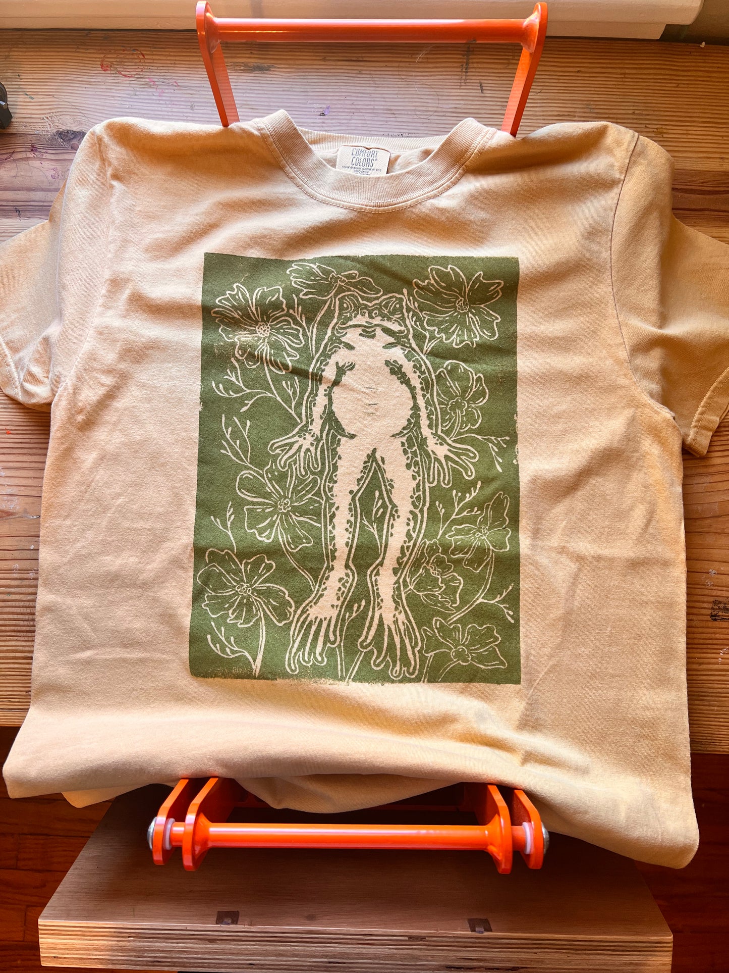 Bull Frog Block Printed T-shirt